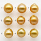 10-11mm South Sea Pearl, Gold Drop Single Piece Nondrilled with High Luster and Minor Blemishes for Jewelry Making, SKU # 1987GS