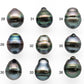 12-13mm Tahitian Pearl Baroque Drops in Natural Color and High Luster, Undrilled Loose Single Piece, SKU #2007TH