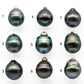 12-13mm Tahitian Pearl Baroque Drops in Natural Color and High Luster, Undrilled Loose Single Piece, SKU #2007TH