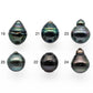 12-13mm Tahitian Pearl Drop Undrilled Loose Single Piece in High Luster and Natural Color with Minor Blemishes, SKU # 2009TH