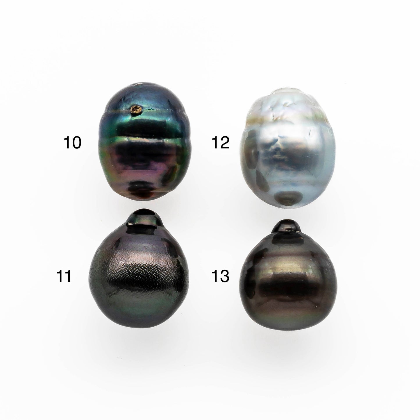 14-15mm Tahitian Pearl Baroque Drops in Natural Color and High Luster, Undrilled Loose Single Piece, SKU # 2016TH