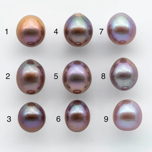 10-11mm Single Edison Pearl Undrilled Loose Piece with Extremely Nice Luster in Natural Color Freshwater Pearl Drops, SKU # 1925EP