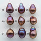 11-12mm Edison Pearl  Drop with Amazing Iridescence Luster and All Natural Colors, Undrilled or Large Hole, SKU # 1929EP