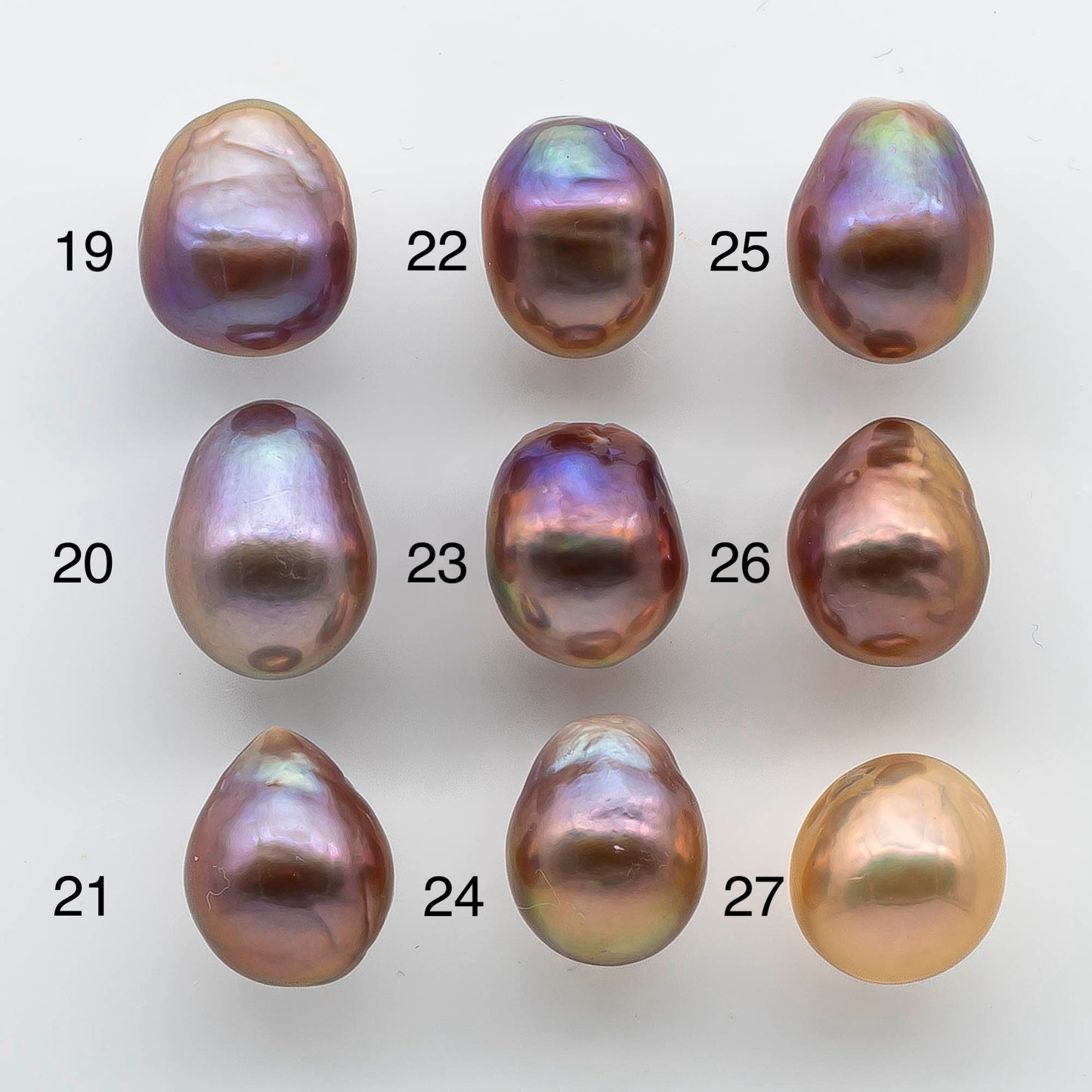 11-12mm Single Edison Pearl Undrilled Loose Piece with Extremely Nice Luster in Natural Color Freshwater Pearl Drops, SKU # 1932EP