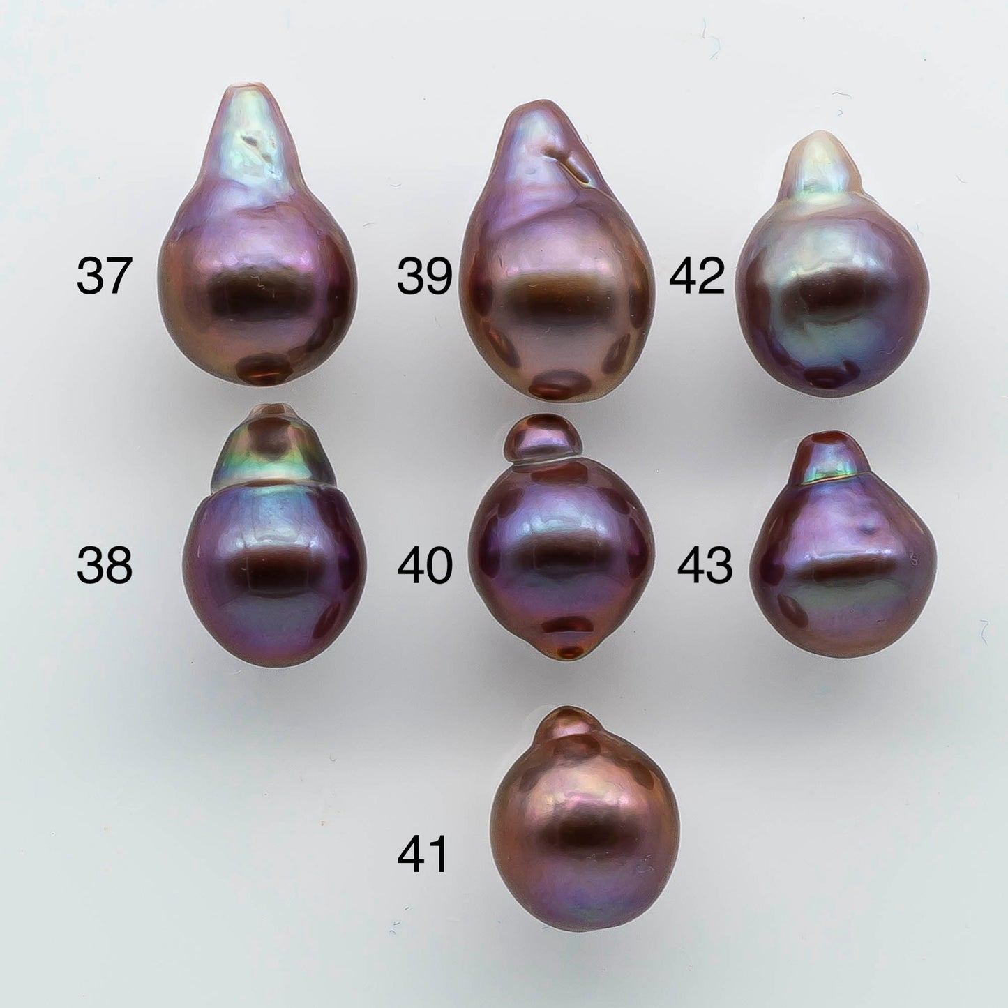 11-12mm Single Edison Pearl Undrilled Loose Piece with Extremely Nice Luster in Natural Color Freshwater Pearl Drops, SKU # 1932EP