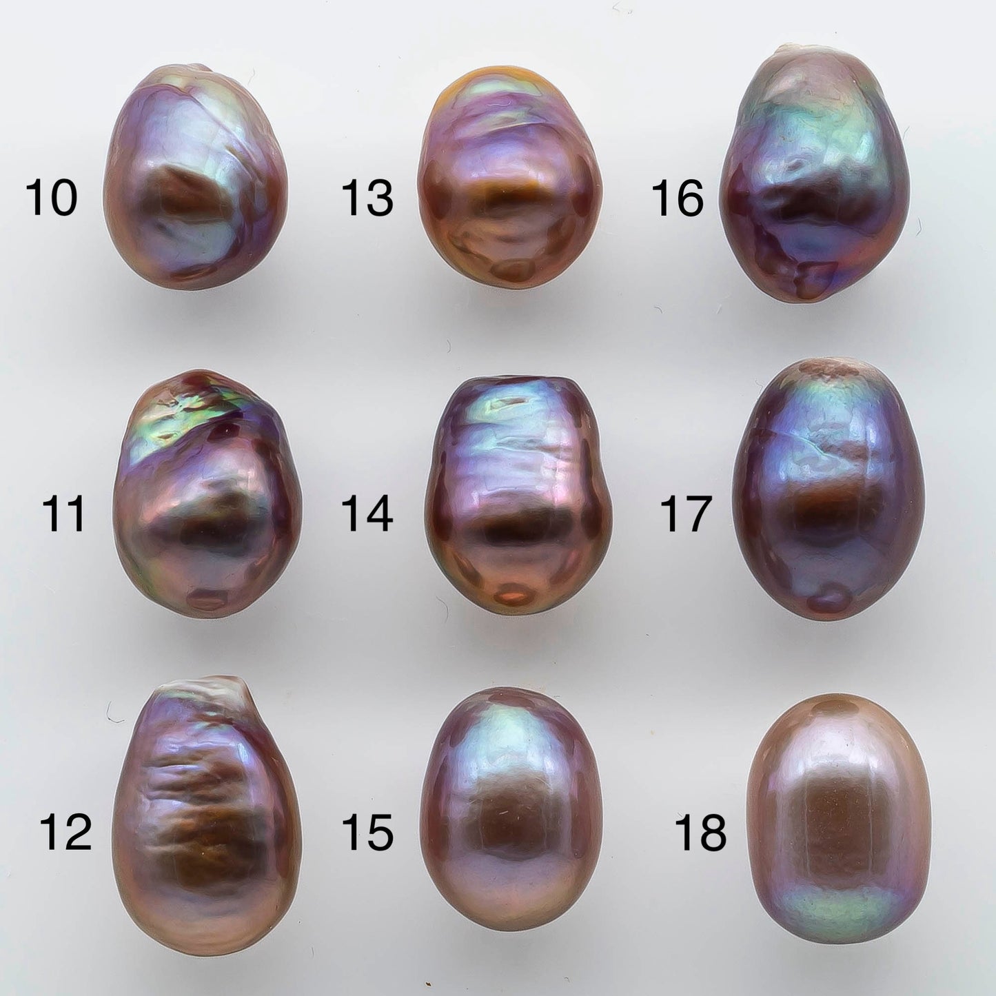 12-13mm Single Edison Pearl Undrilled Loose Piece with Extremely Nice Luster in Natural Color Freshwater Pearl Drops, SKU # 1948EP