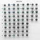 8-9mm Matching Pair Gorgeous Tahitian Pearl Near Round in Amazing Luster, Undrilled for Making Earring, SKU # 2033TH