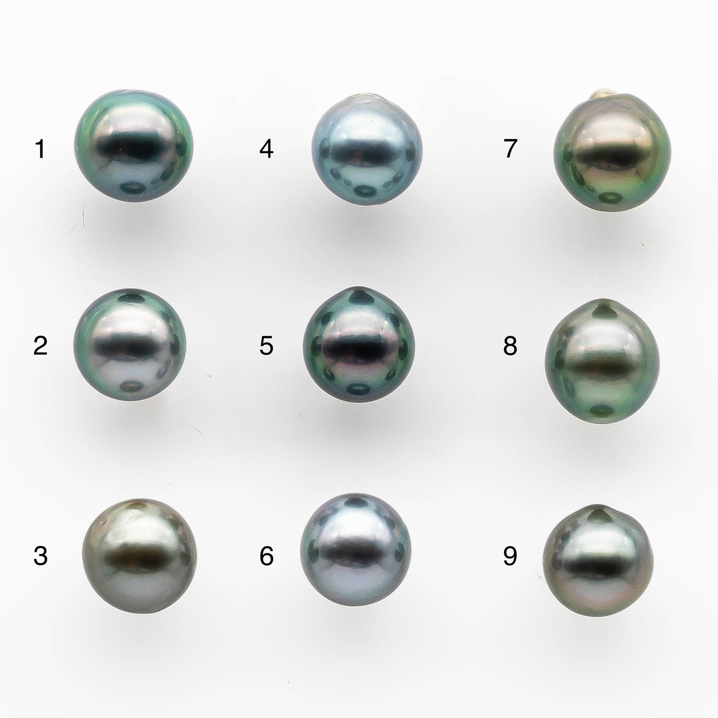 8-9mm High Quality Tahitian Pearl in Natural Color and Very Nice Luster, Single Piece Loose Undrilled for Making Jewelry SKU # 2042TH