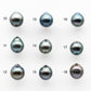 8-9mm Tahitian Pearl Drop with High Luster and Natural Color, Loose Single Piece Undrilled, SKU # 2044TH