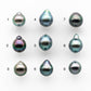 8-9mm Tahitian Pearl Drop with High Luster and Natural Color, Loose Single Piece Undrilled, SKU # 2044TH