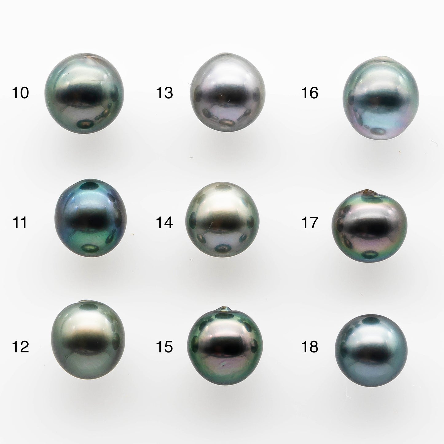 9-10mm High Quality Tahitian Pearl in Natural Color and Very Nice Luster, Single Piece Loose Undrilled, SKU #2050TH