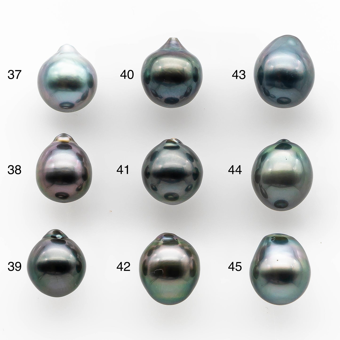 9-10mm High Quality Tahitian Pearl in Natural Color and Very Nice Luster, Single Piece Loose Undrilled for Making Jewelry SKU # 2051TH