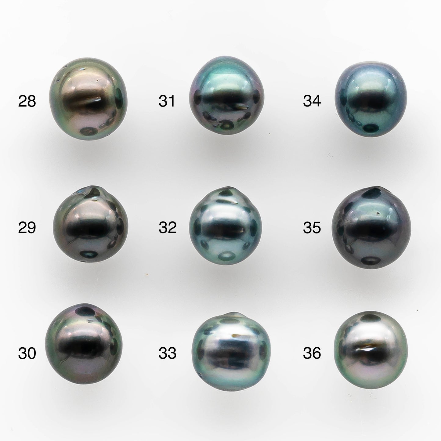 9-10mm Undrilled Drop Tahitian Pearl in High Luster and Natural Color with Minor Blemishes, Loose Single Piece, SKU # 2053TH