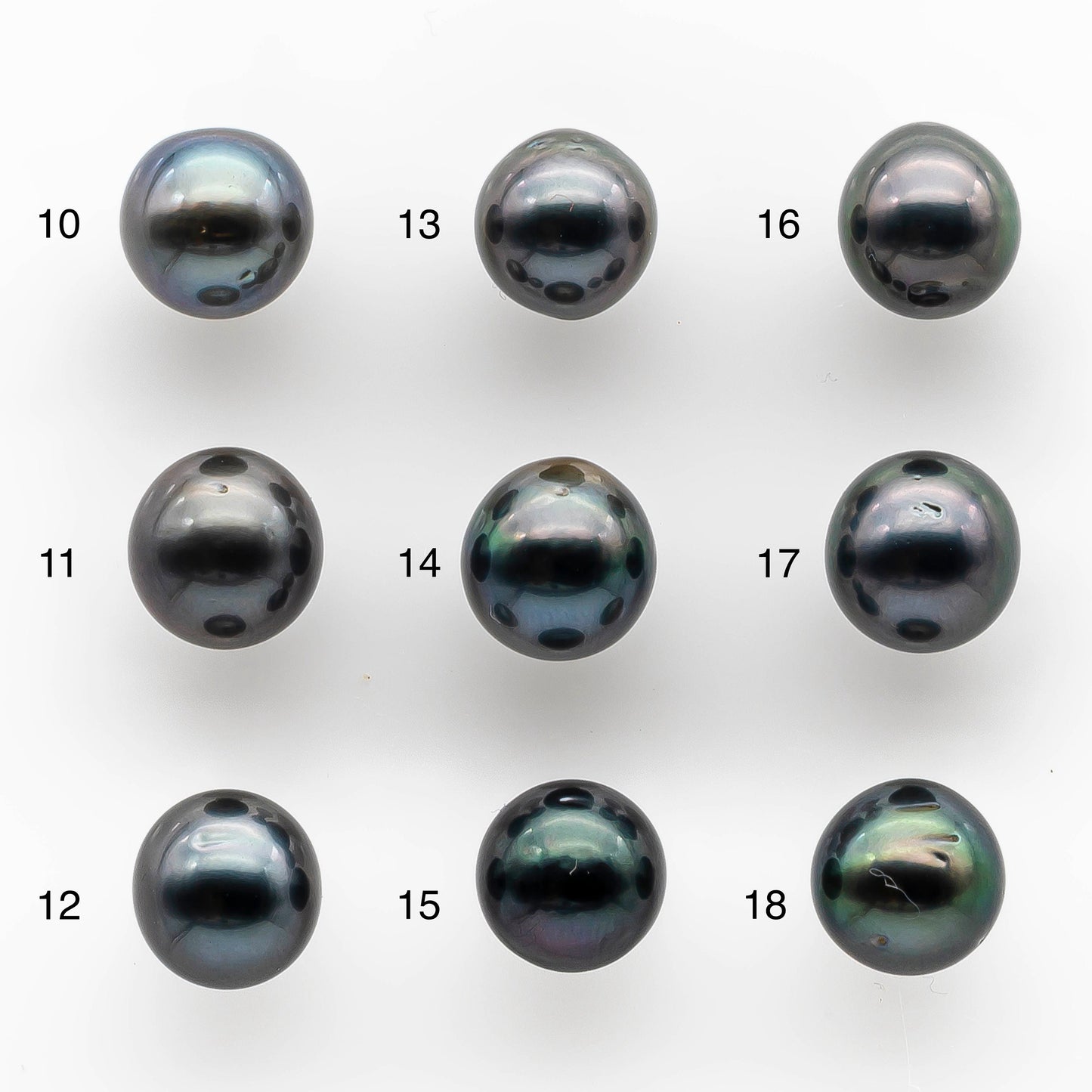 9-10mm Undrilled Drop Tahitian Pearl in High Luster and Natural Color with Minor Blemishes, Loose Single Piece, SKU # 2055TH