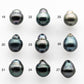 8-9mm Tahitian Pearl Drop with High Luster and Natural Color with Minor Blemishes, Loose Single Piece Undrilled, SKU # 2056TH