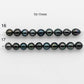 9-11mm Tahitian Pearl in Short Strand with All Natural Color with High Luster for Jewelry Making, SKU# 2060TH