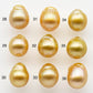 10-11mm South Sea Pearl, Gold Drop Single Piece Nondrilled with High Luster and Minor Blemishes for Jewelry Making, SKU # 1987GS