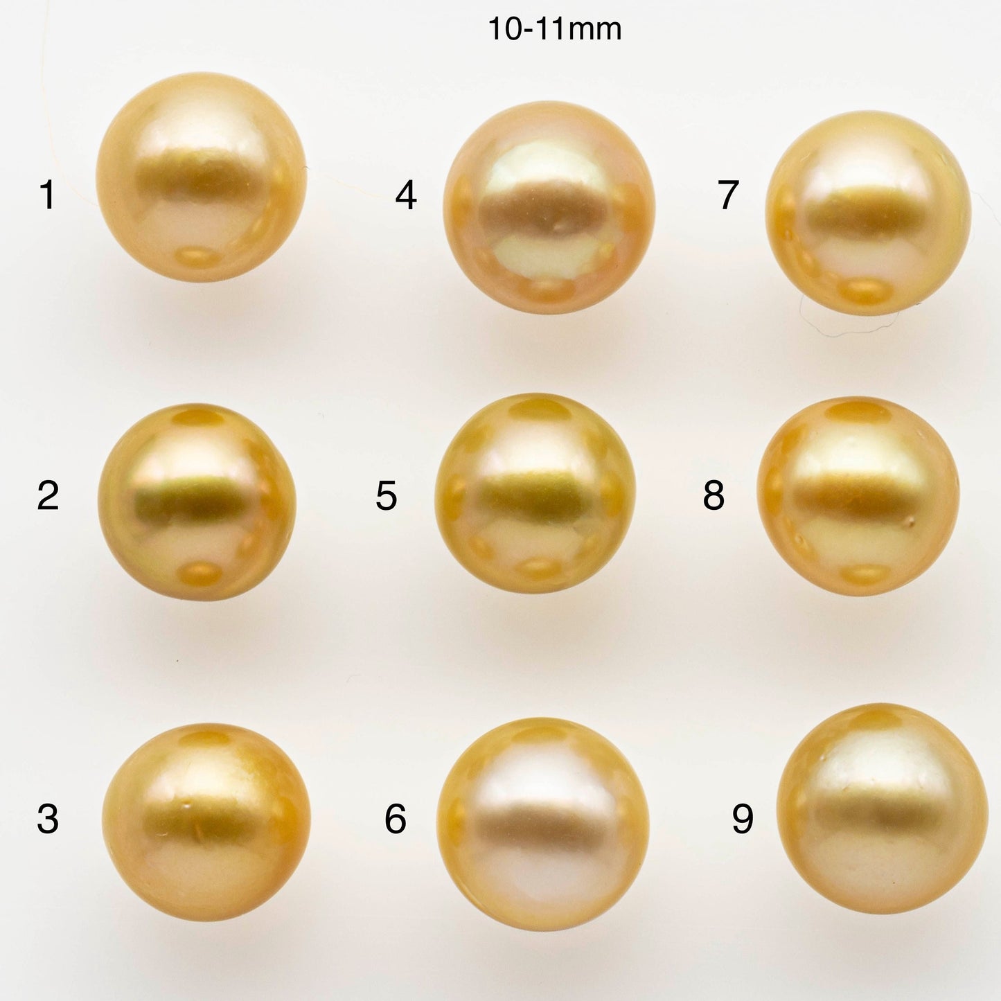 10-12mm Gold South Sea Pearl Drops Undrilled for Jewelry Making, Natural Gold Color Saltwater Pearl, SKU#1992GS