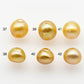 11-12mm South Sea Pearl, Gold Drop Single Piece Nondrilled with High Luster and Minor Blemishes for Jewelry Making, SKU # 1996GS