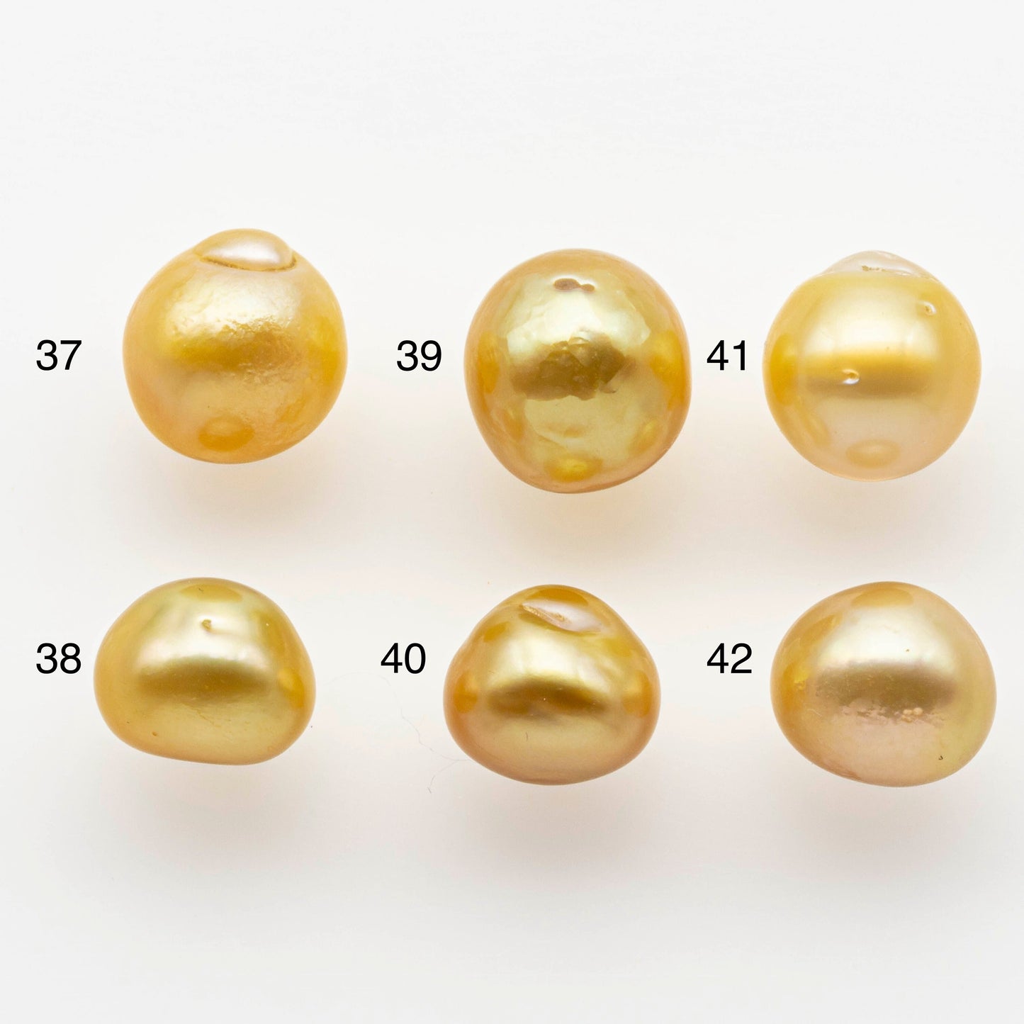 11-12mm South Sea Pearl, Gold Drop Single Piece Nondrilled with High Luster and Minor Blemishes for Jewelry Making, SKU # 1996GS