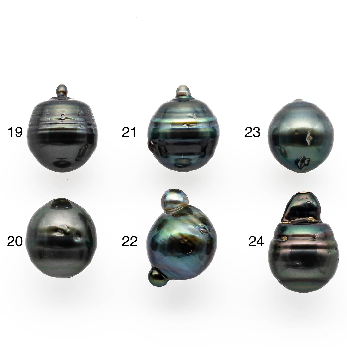 11-12mm Tahitian Pearl Drop with High Luster and Natural Color with Minor Blemishes, Loose Single Piece Undrilled, SKU # 2002TH