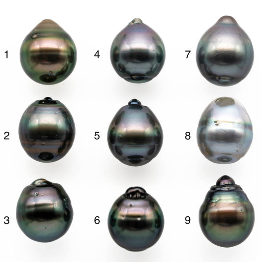 13-14mm Undrilled Drop Tahitian Pearl in High Luster and Natural Color with Minor Blemishes, Loose Single Piece, SKU # 2011TH