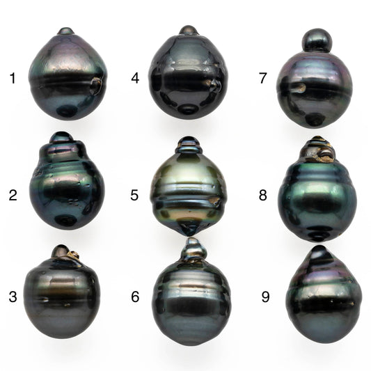 13-14mm Tahitian Pearl Baroque Drops in Natural Color and High Luster, Undrilled Loose Single Piece, SKU # 2014TH