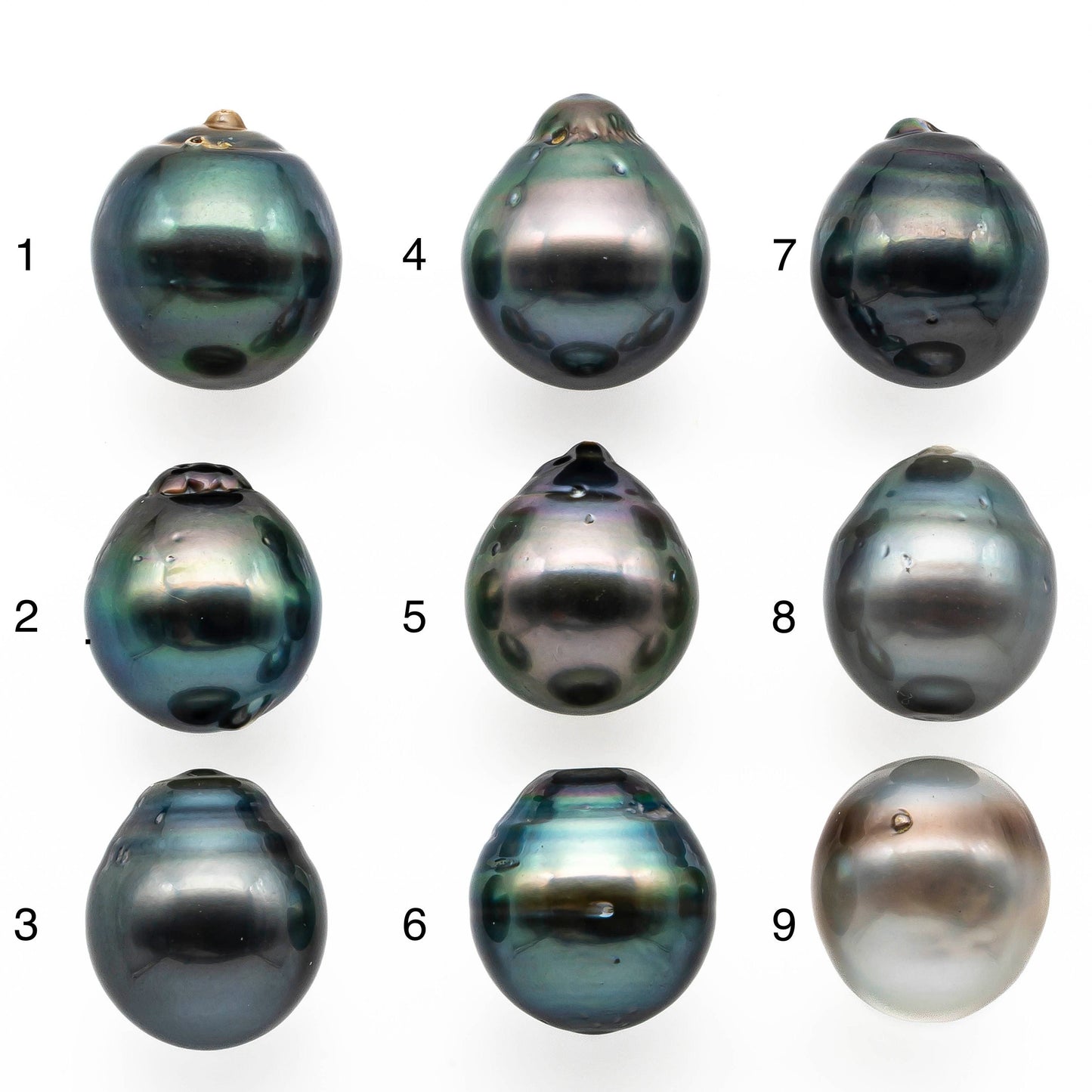 14-15mm High Quality Tahitian Pearl Drop in Natural Color and Very Nice Luster, Single Piece Loose Undrilled, SKU # 2015TH