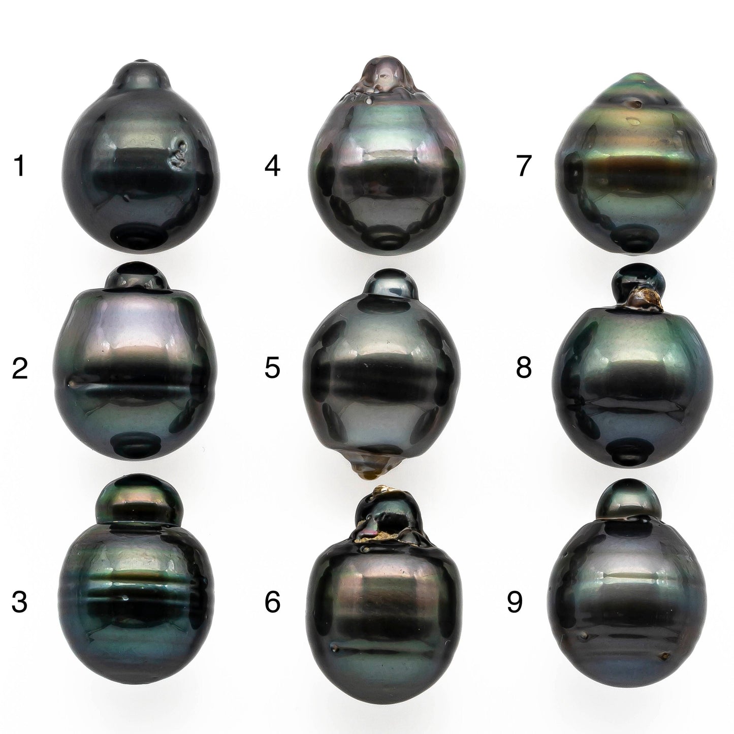 14-15mm Tahitian Pearl Drop with High Luster and Natural Color with Minor Blemishes, Loose Single Piece Undrilled, SKU # 2017TH