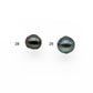 9-10mm Colorful Tahitian Pearl Single Piece Drop in Natural Color and High Luster with Minor Blemishes, Loose Undrilled, SKU # 2022TH