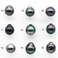 8-9mmmm Tahitian Pearl Drop Undrilled Loose Single Piece in High Luster and Natural Color with Minor Blemishes, SKU # 2032TH