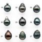 8-9mmmm Tahitian Pearl Drop Undrilled Loose Single Piece in High Luster and Natural Color with Minor Blemishes, SKU # 2032TH