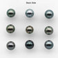 8-9mm AAA High Quality Round Tahitian Pearl in  Natural Color and Very Nice Luster, Single Piece Loose Undrilled, SKU # 2083TH