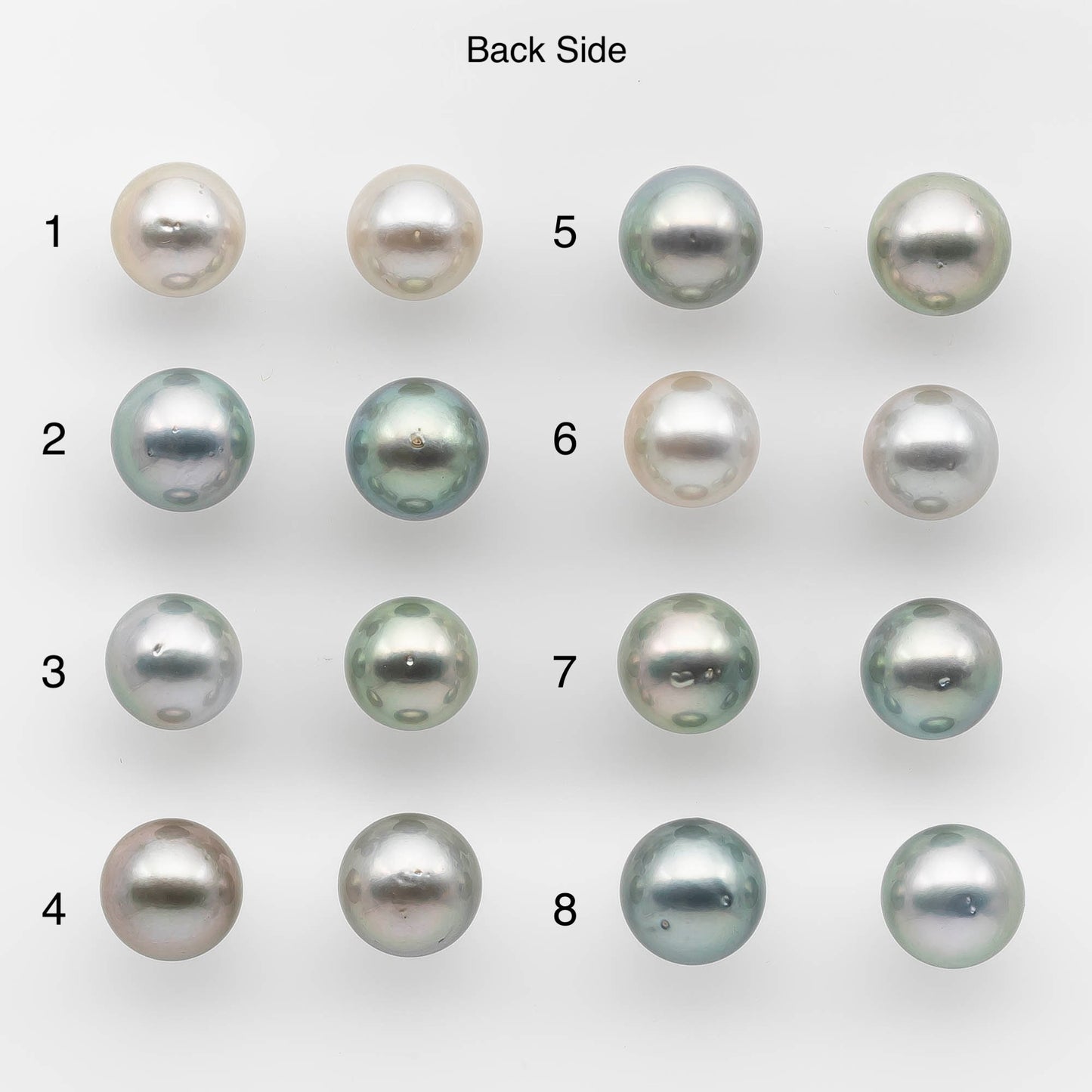 10-11mm Matching Pair Tahitian Pearl in Natural Color with High Luster and Blemish, Undrilled for Making Earring or Pendant, SKU # 2094TH