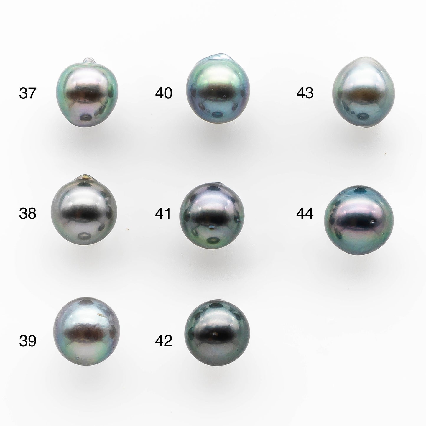 8-9mm Tahitian Pearl Drop with High Luster and Natural Color, Loose Single Piece Undrilled, SKU # 2044TH