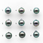 8-9mm High Quality Tahitian Pearl in Natural Color and Very Nice Luster, Single Piece Loose Undrilled for Making Jewelry SKU # 2043TH