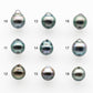 8-9mm Tahitian Pearl Drop with High Luster and Natural Color with Minor Blemishes, Loose Single Piece Undrilled, SKU # 2048TH