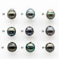 8-9mm Tahitian Pearl in Natural Color and High Luster, Undrilled Loose Single Piece, SKU # 2049TH