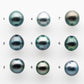 9-10mm High Quality Tahitian Pearl in Natural Color and Very Nice Luster, Single Piece Loose Undrilled, SKU #2050TH