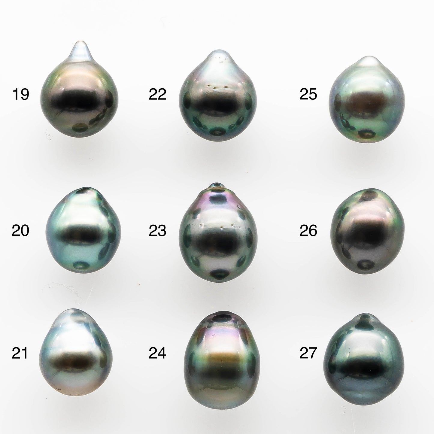 9-10mm High Quality Tahitian Pearl in Natural Color and Very Nice Luster, Single Piece Loose Undrilled for Making Jewelry SKU # 2051TH