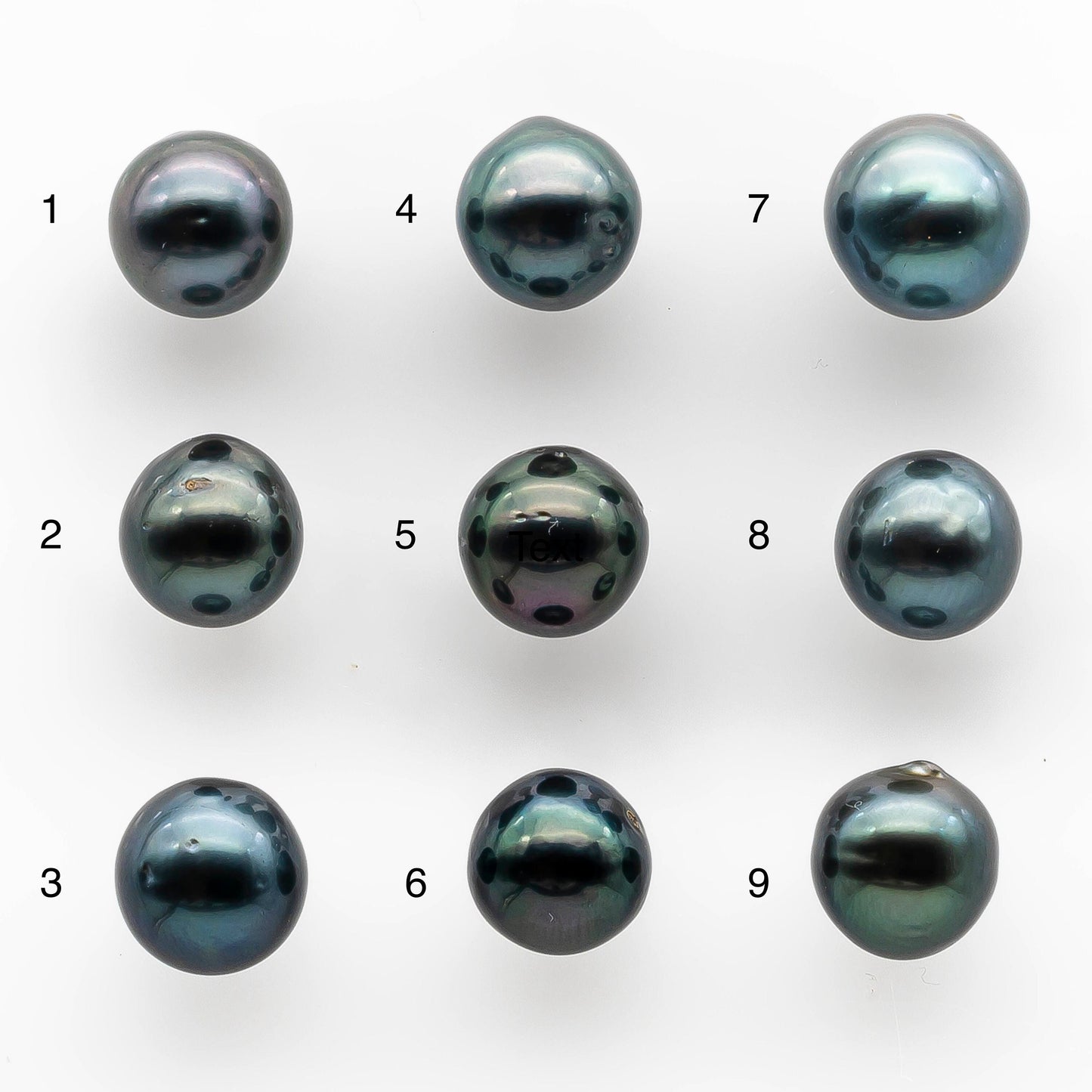 9-10mm Undrilled Drop Tahitian Pearl in High Luster and Natural Color with Minor Blemishes, Loose Single Piece, SKU # 2055TH