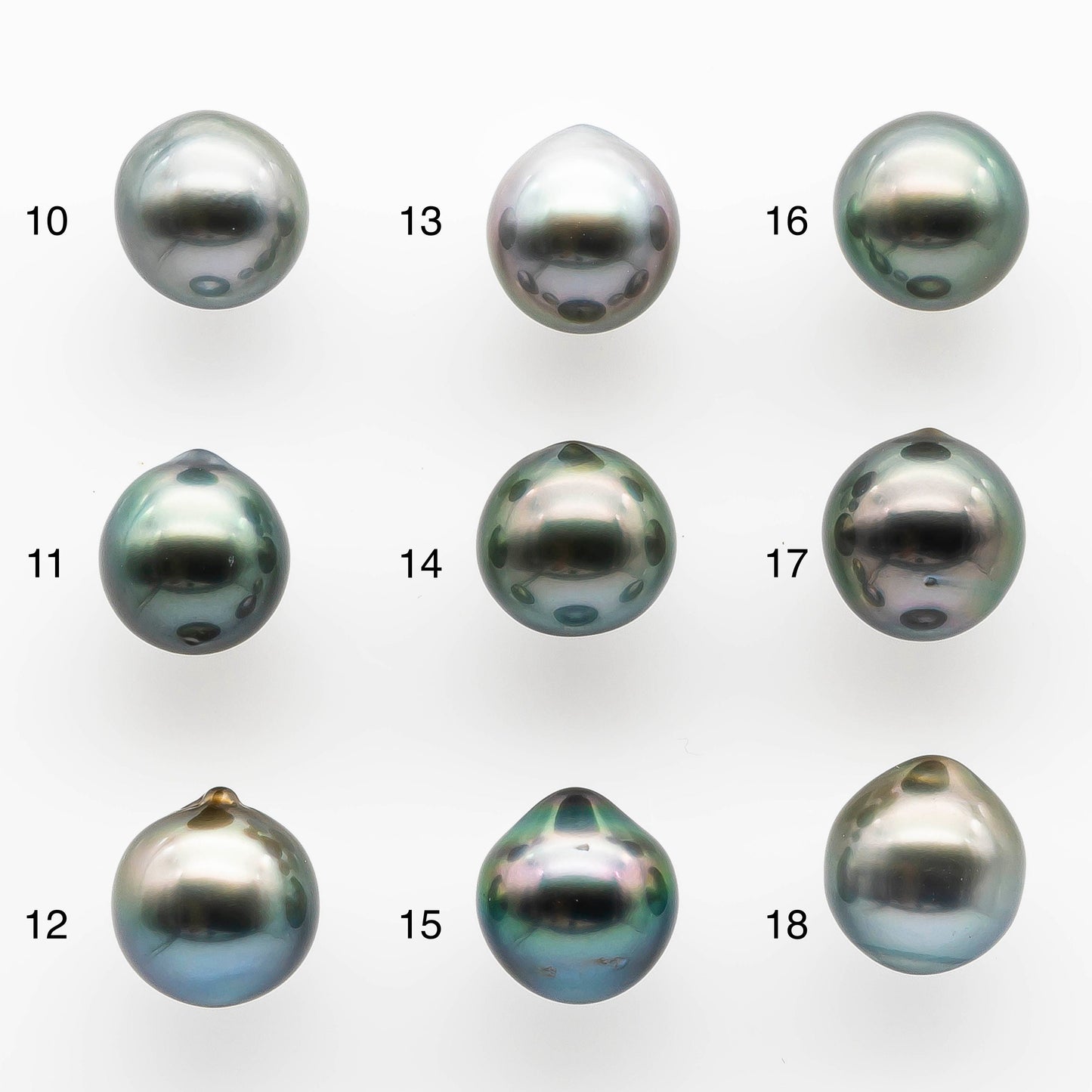 10-11mm High Quality Tahitian Pearl in Natural Color and Very Nice Luster, Single Piece Loose Undrilled for Making Jewelry SKU # 2057TH