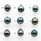 8-9mm Undrilled Drop Tahitian Pearl in High Luster and Natural Color with Minor Blemishes, Loose Single Piece, SKU # 2047TH