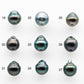 8-9mm Undrilled Drop Tahitian Pearl in High Luster and Natural Color with Minor Blemishes, Loose Single Piece, SKU # 2047TH