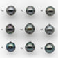 9-10mm Tahitian Pearl Drop with High Luster and Natural Color with Minor Blemishes, Loose Single Piece Undrilled, SKU # 2125TH