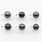 8-9mm AAA High Quality Round Tahitian Pearl in  Natural Color and Very Nice Luster, Single Piece Loose Undrilled, SKU # 2083TH