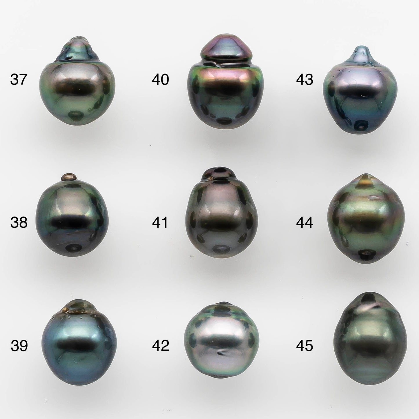 10-11mm Tahitian Pearl Drop with High Luster and Natural Color with Minor Blemishes, Loose Single Piece Undrilled, SKU # 2155TH