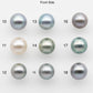 10-11mm Tahitian Pearl Round with High Luster and Natural Color  with Blemishes, Loose Single Piece Undrilled, SKU # 2098TH