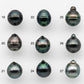 10-11mm Tahitian Pearl Drop with High Luster and Natural Color with Minor Blemishes, Loose Single Piece Undrilled, SKU # 2160TH