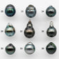 10-11mm Tahitian Pearl Drop with High Luster and Natural Color with Minor Blemishes, Loose Single Piece Undrilled, SKU # 2160TH